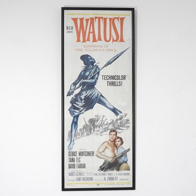 Lot 16 - An MGM film poster Watusi, Guardians of King...
