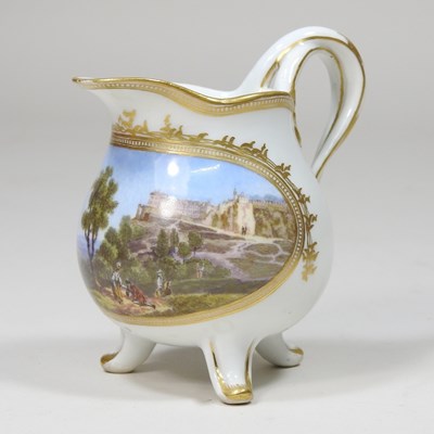 Lot 86 - A 19th century Meissen style porcelain cream...