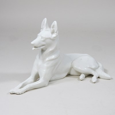 Lot 58 - A Nymphenburg blanc de chine porcelain model...