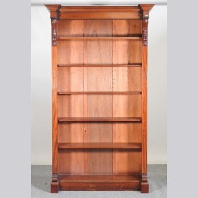 Lot 479 - A large Victorian mahogany standing open...