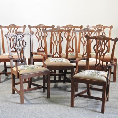 Lot 535 - A set of eight early 20th century carved...