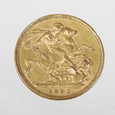 Lot 68 - A Victorian sovereign, dated 1892