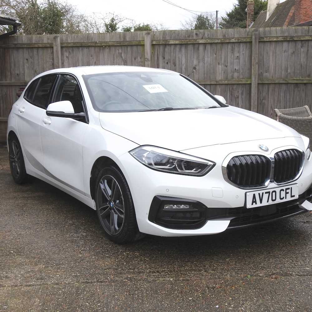 Lot 1 - A white BMW 1 Series hatchback, 118i sport,