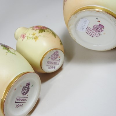 Lot 505 - A 19th century Royal Worcester blush ivory...