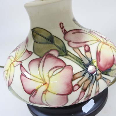 Lot 18 - A Moorcroft pottery table lamp, decorated in...