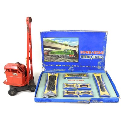 Lot 189 - A Triang KL44 tinplate model of a toy crane,...