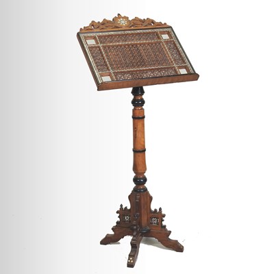 Lot 368 - An early 20th century Moroccan style music stand
