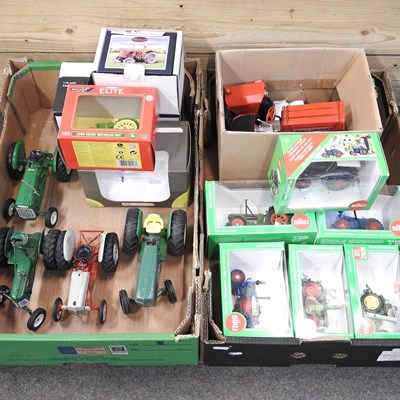Lot 417 - A collection of six Siku models of tractors,...