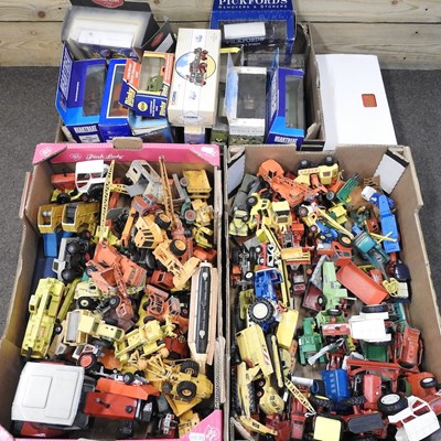 Lot 142 - A large collection of die cast toy vehicles,...
