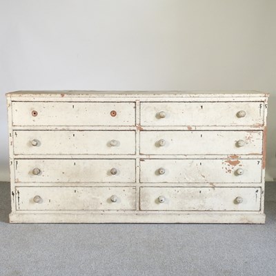 Lot 44 - An early 20th century cream painted pine...