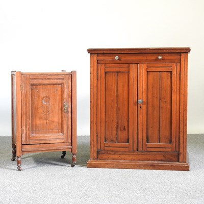 Lot 187 - A 19th century cabinet, together with a 19th...