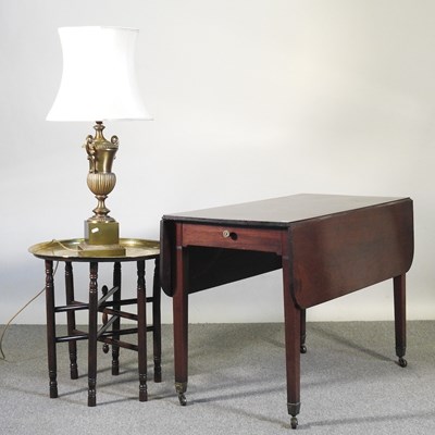Lot 206 - A George III mahogany pembroke table, 53cm...