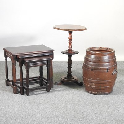 Lot 235 - A 19th century salt glazed stoneware barrel,...