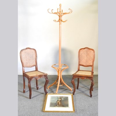 Lot 301 - A pair of early 20th century French cane...