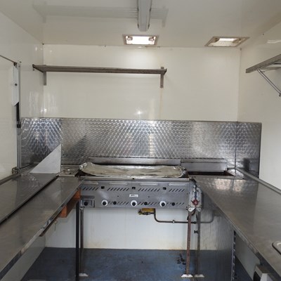 Lot 32 - An AJC catering trailer or burger van, with a...