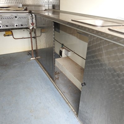 Lot 32 - An AJC catering trailer or burger van, with a...