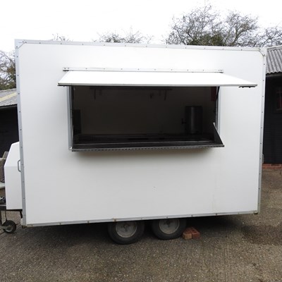 Lot 32 - An AJC catering trailer or burger van, with a...