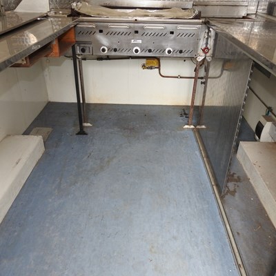 Lot 32 - An AJC catering trailer or burger van, with a...