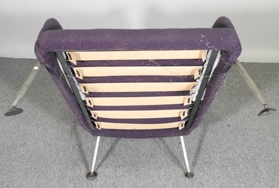 Lot 3 - Ernest Race, 1913-1963, a purple upholstered...