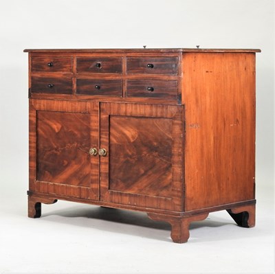 Lot 649 - A 19th century mahogany gentleman's wash stand