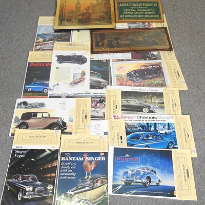 Lot 237 - A collection of vintage style motoring posters,...