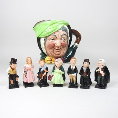 Lot 830 - A collection of Royal Doulton Dickens figures,...