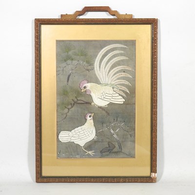 Lot 286 - Chinese school, early 20th century, embroidery...