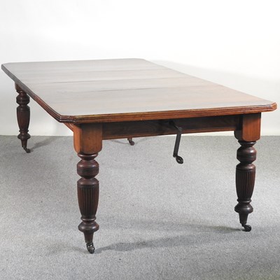Lot 228 - A late Victorian mahogany wind-out extending...