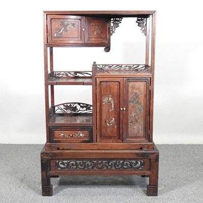 Lot 456 - An early 20th century Japanese shibayama...