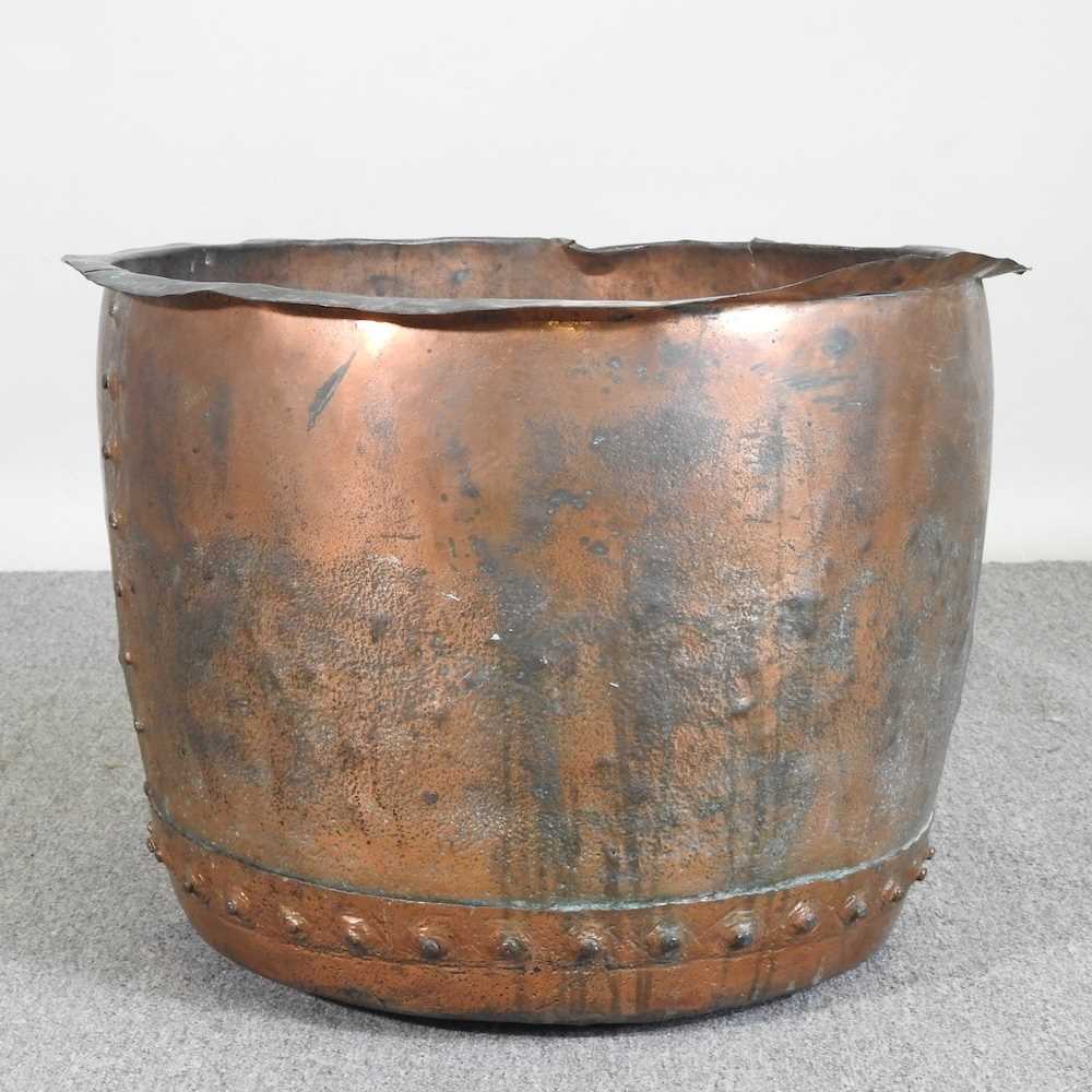 Lot 78 - A 19th century riveted copper, of circular shape