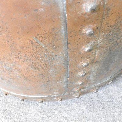 Lot 78 - A 19th century riveted copper, of circular shape