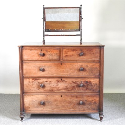 Lot 630 - A George III mahogany chest of drawers, 120cm...