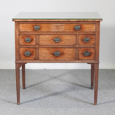 Lot 254 - A George III mahogany dressing chest, on...