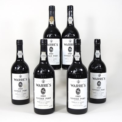 Lot 144 - Six bottles of Warre's 1985 vintage port,...