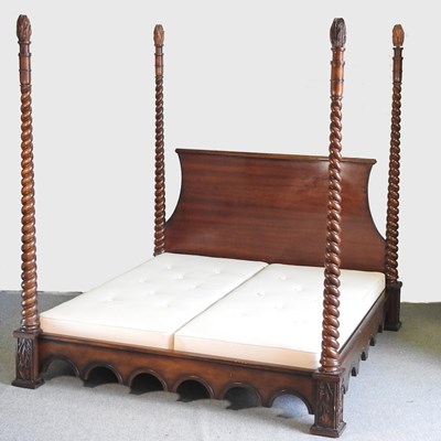 Lot 104 - A modern And So To Bed four poster Super King...