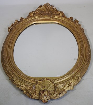 Lot 26 - A 19th century carved pine and gilt gesso...