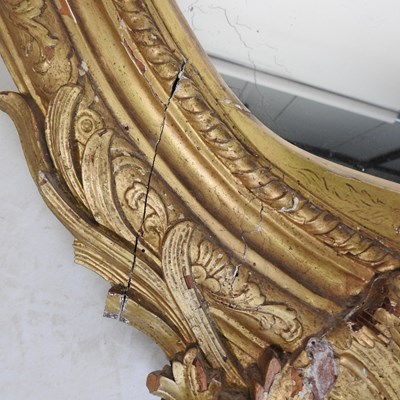 Lot 26 - A 19th century carved pine and gilt gesso...
