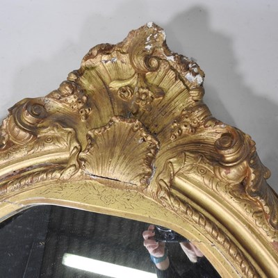 Lot 26 - A 19th century carved pine and gilt gesso...