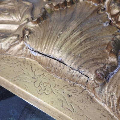 Lot 26 - A 19th century carved pine and gilt gesso...