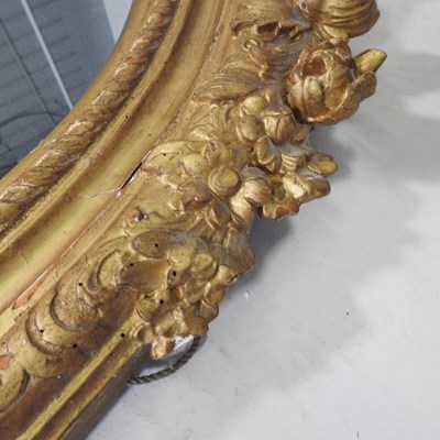 Lot 26 - A 19th century carved pine and gilt gesso...