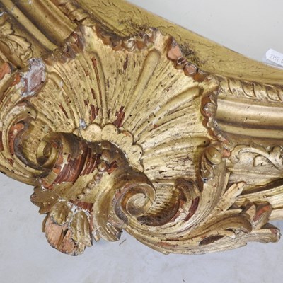 Lot 26 - A 19th century carved pine and gilt gesso...