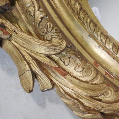 Lot 26 - A 19th century carved pine and gilt gesso...