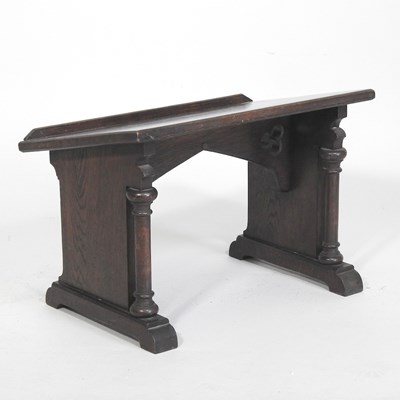 Lot 115 - A 19th century oak lectern, 51cm wide....