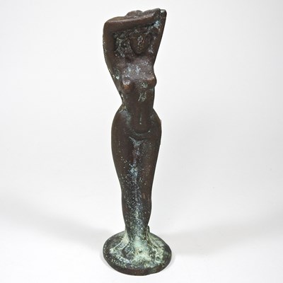 Lot 176 - An Art Nouveau style bronze figure of a lady,...