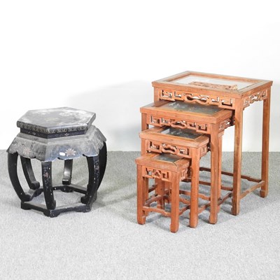 Lot 638 - A mid 20th century Japanese nest of occasional...