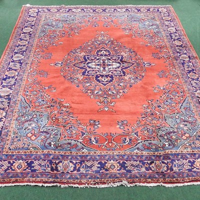 Lot 279 - A Persian Mahal carpet, with a large central...