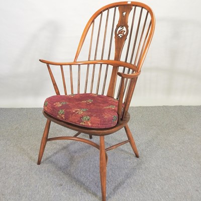 Lot 456 - An Ercol elm armchair