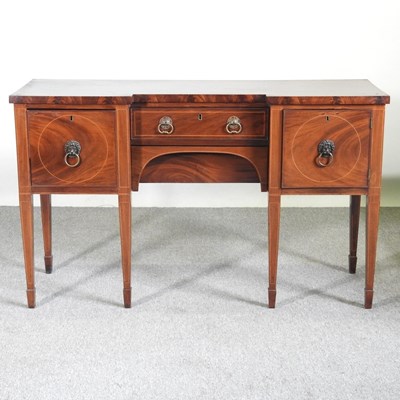 Lot 403 - A 19th century mahogany and inlaid inverted...