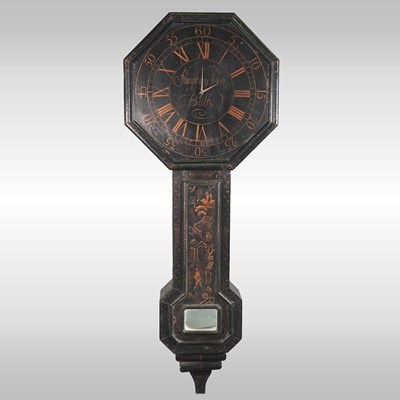 Lot 212 - An 18th century style ebonised Tavern clock,...