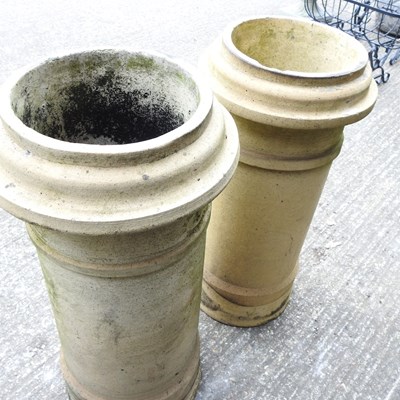 Lot 691 - A Doulton terracotta chimney pot, 74cm high,...